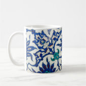 イズニクのタイル青 コーヒーマグカップ (左)