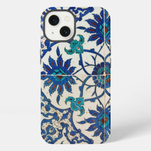 イズニクのタイル青 iPhoneケース (裏面)