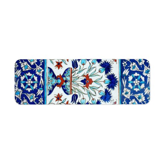 イズニクの陶器 ラベル (正面)