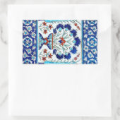 イズニクの陶器 長方形シール (バッグ)