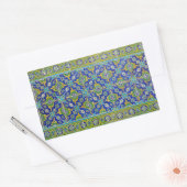 イズニクタイル 長方形シール (封筒)