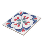 イズニクチューリップモチーフセラミックアートタイル タイル (側面)