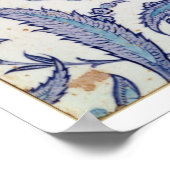 イズニク陶器瓦c.1520-50 ポスター (角)