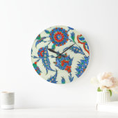 イズニク陶磁器 ラージ壁時計 (ホーム)