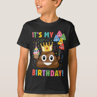 イズマイ誕生日おもしろい誕生日ウンチ Tシャツ