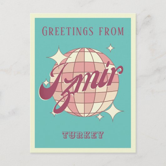 イズミルトルコレトロヴィンテージはがき ポストカード (正面)