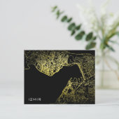 イズミル金ゴールドスタイルアートマップ ポストカード (スタンド正面)