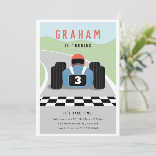 イズレースタイム誕生日招待状 招待状 (スタンド正面)