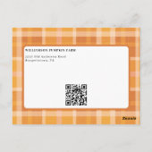 イズ秋ヤイル秋パーティの招待状 ポストカード (裏面)