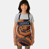 イソクラピアのヘビのモザイクカラフルパターン エプロン (インサイチュ)