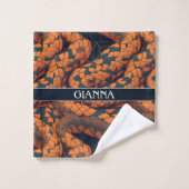 イソクラピアのヘビのモザイクカラフルパターン バスタオルセット (ウォッシュタオル)