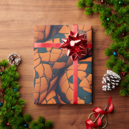 イソクラピアのヘビのモザイクカラフルパターン ラッピングペーパー