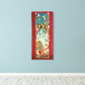 イソップの寓話キツネと葡萄 キャンバスプリント (インサイチュ (ウッドフロア))