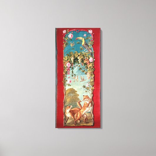 イソップの寓話キツネと葡萄 キャンバスプリント (正面)