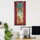 イソップの寓話キツネと葡萄 ポスター (ホームオフィス)