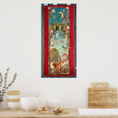 イソップの寓話キツネと葡萄 ポスター (キッチン)