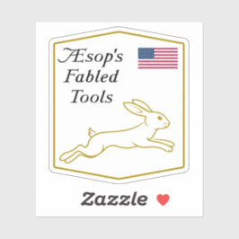 イソップ寓話の工具：ウサギブランド シール