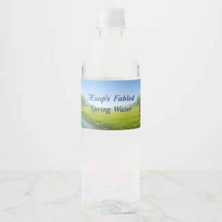 イソップ寓話の泉の水 ペットボトルラベル
