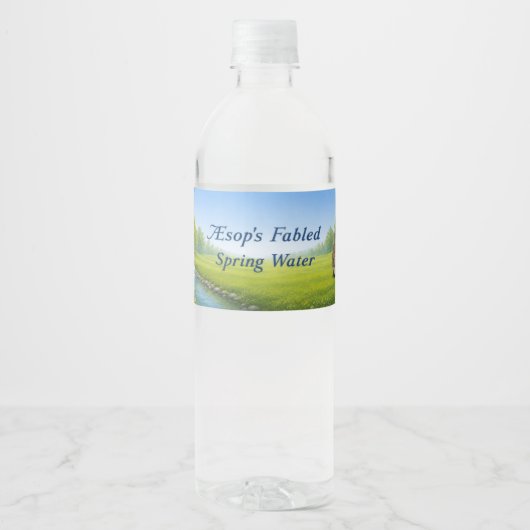 イソップ寓話の泉の水 ペットボトルラベル (正面)