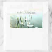 イソップ感動的引用文ステッカー「優しさ」 長方形シール (バッグ)