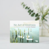 イソップ感動的引用文「優しさ」 ポストカード (スタンド正面)