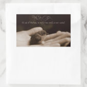 イソプ感動的引用文「親切な行為」 長方形シール (バッグ)