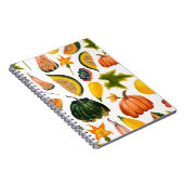 イソル上のカボチャ葉やの継ぎ目なし ノートブック (右側)