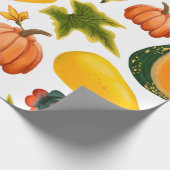 イソル上のカボチャ葉やの継ぎ目なし ラッピングペーパー (角)