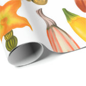 イソル上のカボチャ葉やの継ぎ目なし ラッピングペーパー (ロールコーナー)