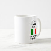 イタイタリアンリおもしろいアギフトアイディアマグ コーヒーマグカップ (正面右)