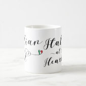 イタイタリアンリアのハートマグで コーヒーマグカップ (中央)