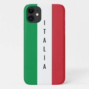 イタイタリアンリア名パーソナライズされた旗 iPhone 11 ケース