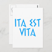 イタエストヴィタラテインラテン ポストカード (正面/裏面)