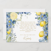 イタグリーン イタリアン インタイル イタリアンlogging ブルー タイル イタリアンウェデ サンキューカード (裏面)