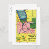 イタケー及びその付近の関心点 ポストカード (正面/裏面)