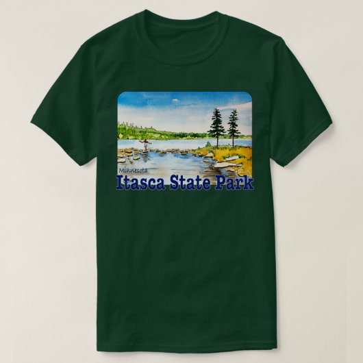イタスカ州パークミネソタ Tシャツ (デザイン正面)