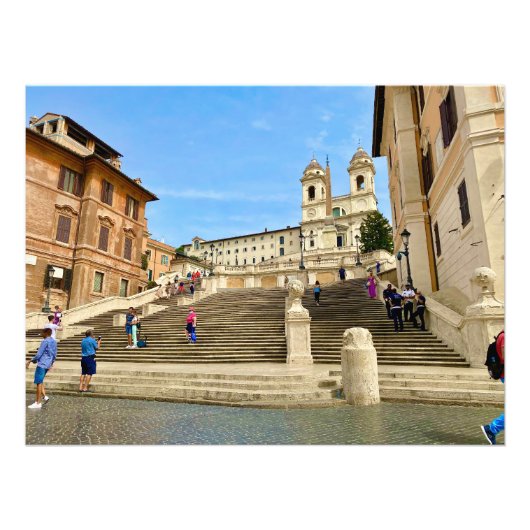 イタスペインのリア,ローマの階段 フォトプリント (正面)