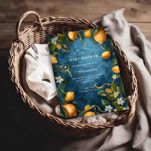 イタス ブロッサム ブルー ベイビー シャワー 招待状