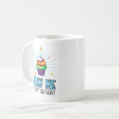 イタズラなカップケーキキャンドル 私の誕生日よ コーヒーマグカップ (正面左)