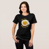 イタズラな卵のTシャツ "卵が大好き!" トライブレンドTシャツ (正面全面)