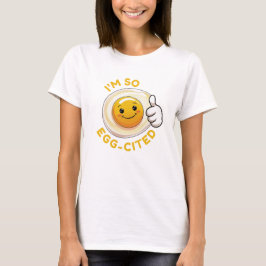 イタズラな卵のTシャツ "卵が大好き!" Tシャツ