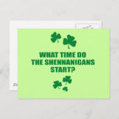 イタズラはいつ始まるの？ ポストカード (正面/裏面)