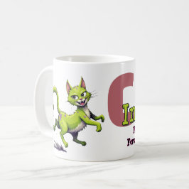 イタズラ猫マグ - Incitata: ベッドでのじゃれ合い コーヒーマグカップ