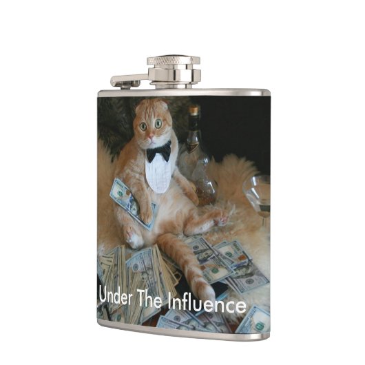 イタズラ猫 フラスク (左)