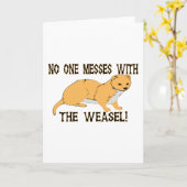 イタチとの混乱 カード (黄色い花)