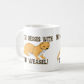 イタチとの混乱 コーヒーマグカップ (正面左)