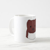 イタチの顔 コーヒーマグカップ (正面左)