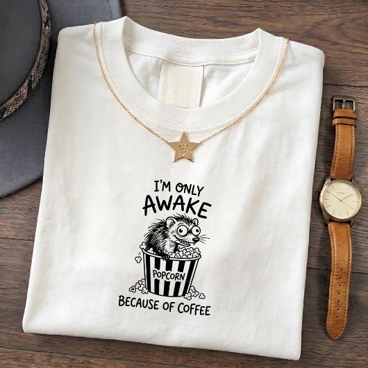イタチコーヒー楽しいグラフィックTシャツ Tシャツ