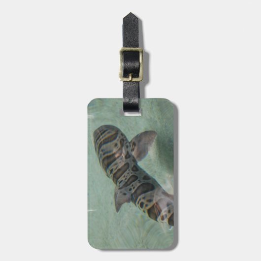 イタチザメの荷物のラベル ラゲッジタグ (正面縦)