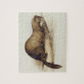 イタチ1832年(w/c、ペン、インク、グワッシュおよびゴムのove ジグソーパズル (縦)